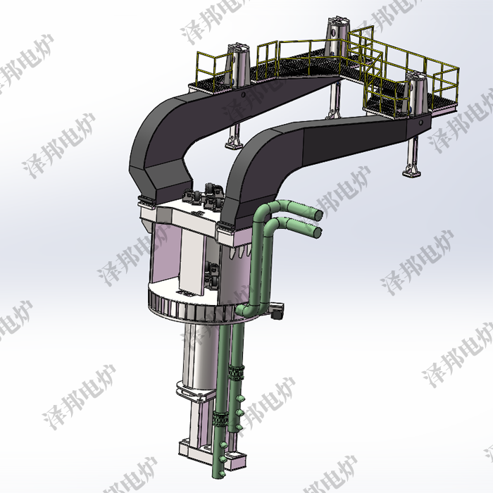 EAF-120t顶装料炼钢电弧炉
