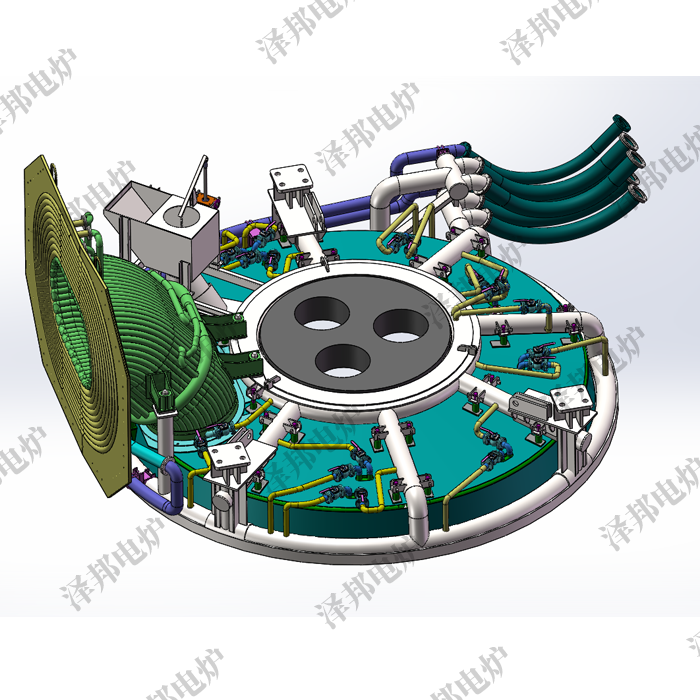 EAF-120t顶装料炼钢电弧炉